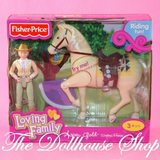 Fisher Price Loving Family Dollhouse Western Horse Pony Aspen Gold-Toys & Hobbies:Preschool Toys & Pretend Play:Fisher-Price:1963-Now:Dollhouses-Fisher-Price-Animal & Pet Accessories,Animals & Pets,Dollhouse,Fisher Price,Horses & Stables,Loving Family,New,New Boxed Sets-The Dollhouse Shop